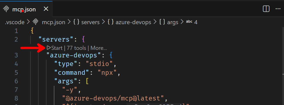 start the mcp server